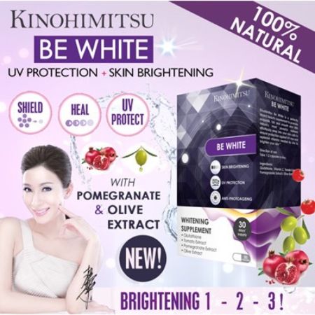 Kinohimitsu Be White, Minuman Pemutih Kulit dari Dalam dengan Glutathione dan Vitamin C Alami