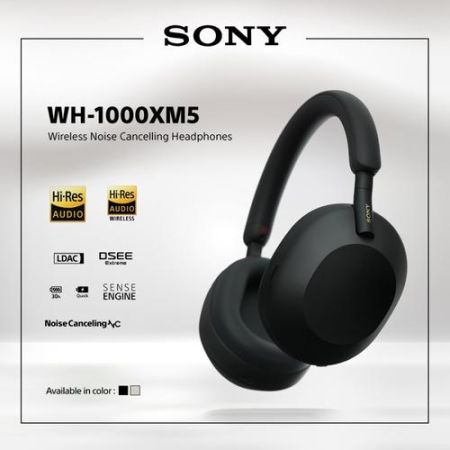 Sony WH-1000XM5 Headphone Wireless dengan Noise Cancelling Terbaik dan Suara Premium untuk Pengalaman Musik Maksimal