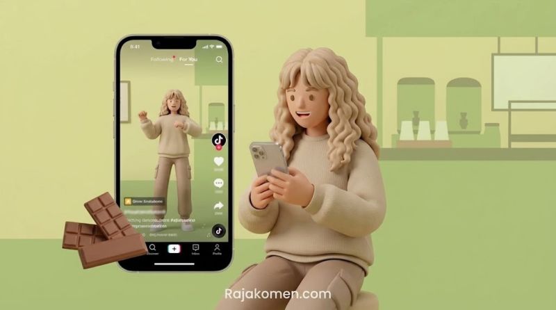 Cara Meningkatkan Like TikTok Cokelat Delfi Saat Video Belum Banyak Mendapat Respons