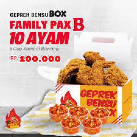 Geprek Bensu Family Set, Solusi Praktis Milenial yang Ingin Makan Bareng Keluarga Tanpa Ribet