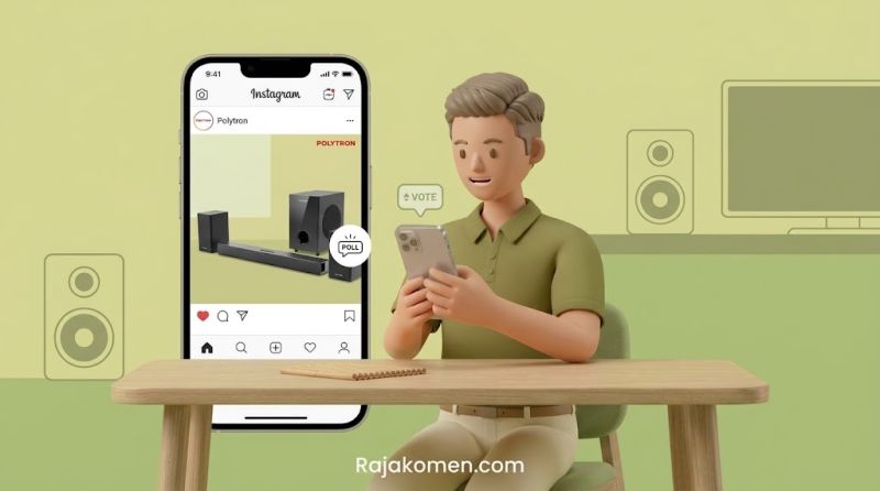 Cara Meningkatkan Vote Instagram Polytron Saat Polling Produk Masih Sepi Respons