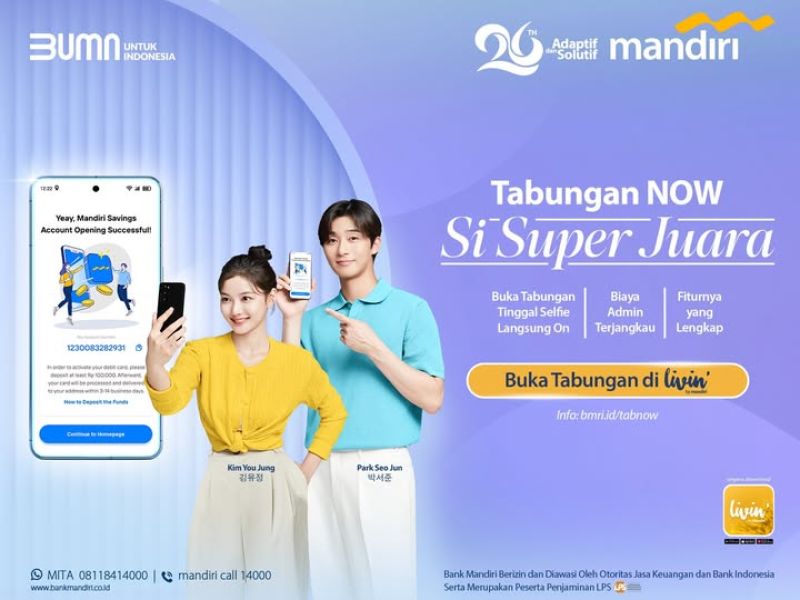 Bank Mandiri Tabungan NOW - Tabungan Digital Tanpa Biaya Admin dengan Bunga Kompetitif