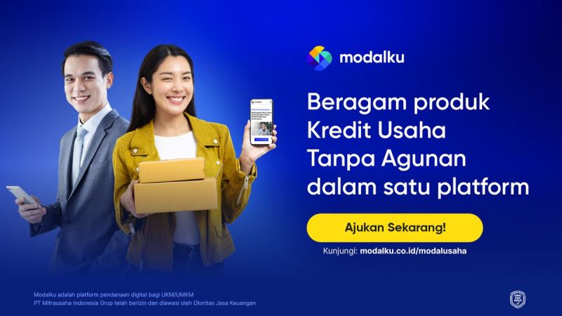 Modalku Tawarkan Pembiayaan Tanpa Agunan untuk Pelaku Bisnis Online Pemula