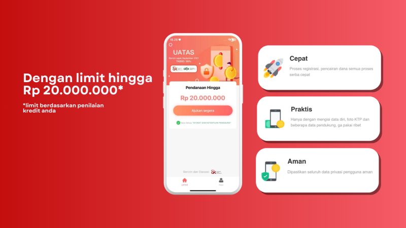 Pinjaman Online Sekali Klik UATAS, Dana Langsung Cair Tanpa Ribet