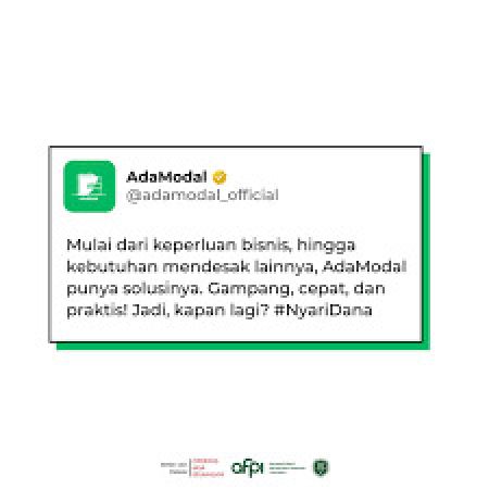 Mau Modal Usaha Tanpa Jaminan? AdaModal Bisa Jadi Solusi Andalan